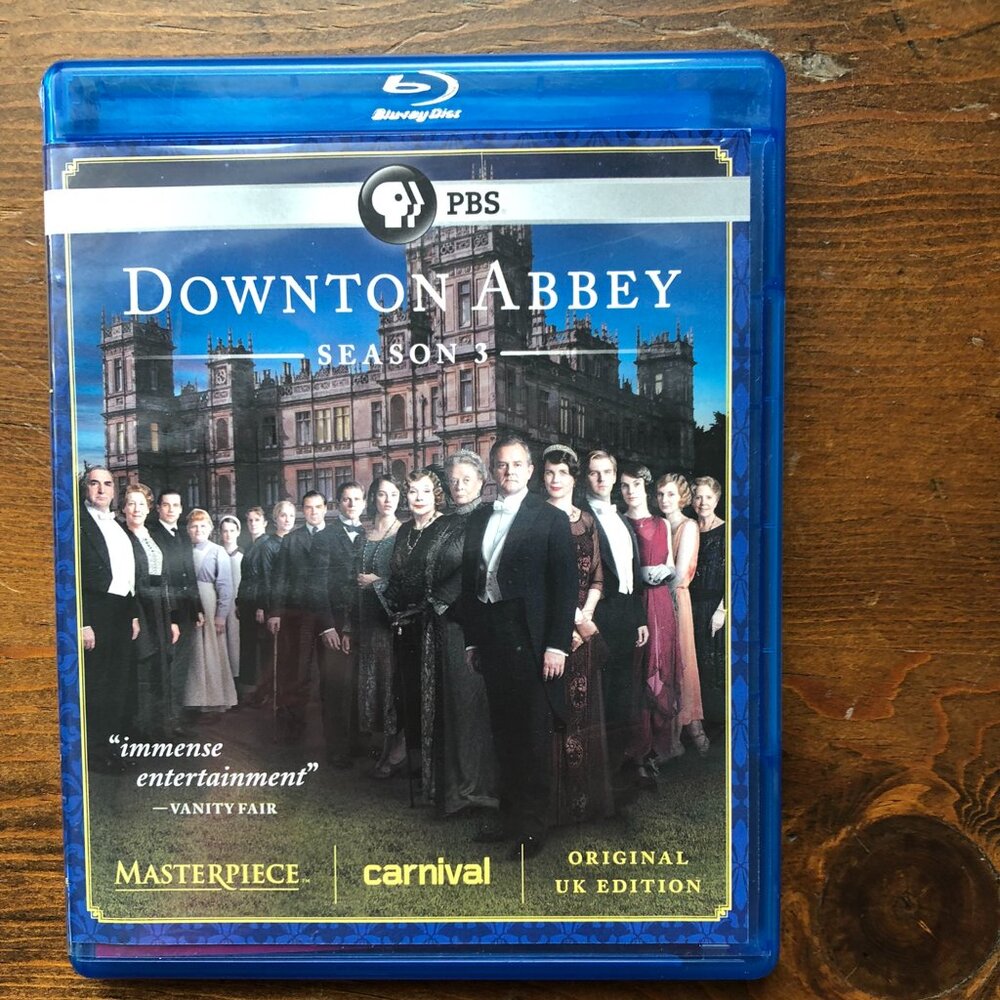 Downton Abbey Season 3 disc BluRay (not DVD) Set